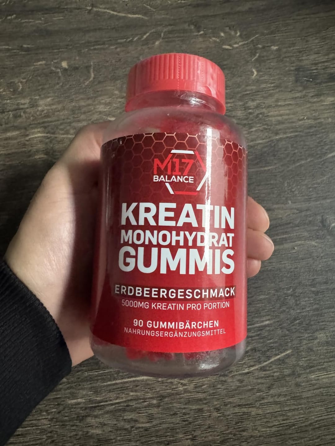 Customer photo review of Creatine Gummies – Raspberry