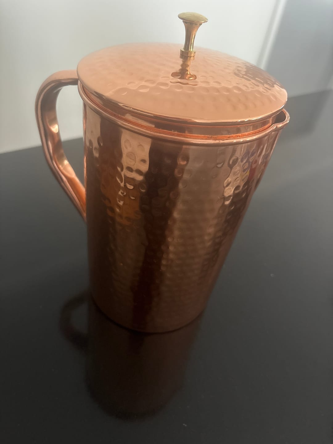 Customer photo review of Pure Copper Jug - 2L Hammered Copper Jug - Copper Culture