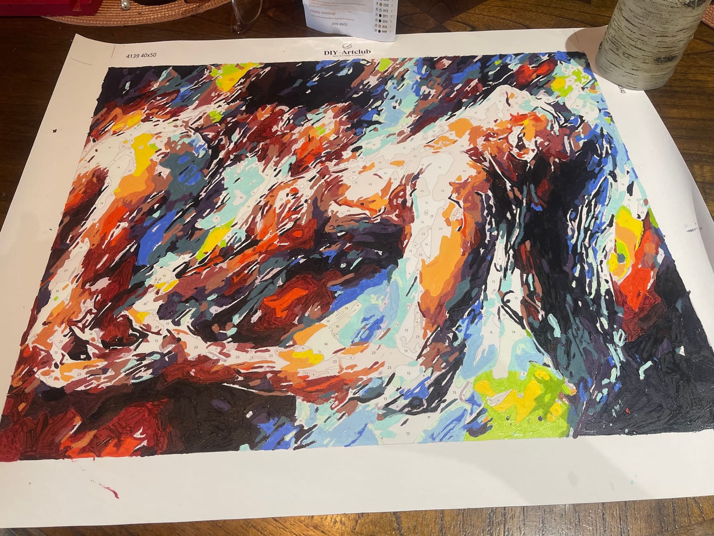 Customer photo review of Surprise Painting | Paint by Numbers