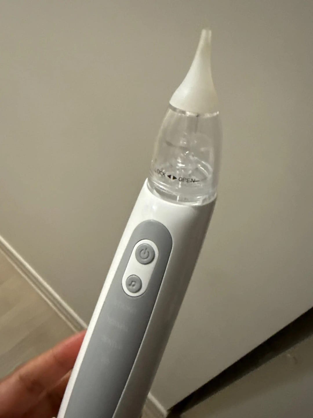 Customer photo review of CMH Electric Baby Nasal Aspirator – Rechargeable Nose Cleaner with Adjustable Suction