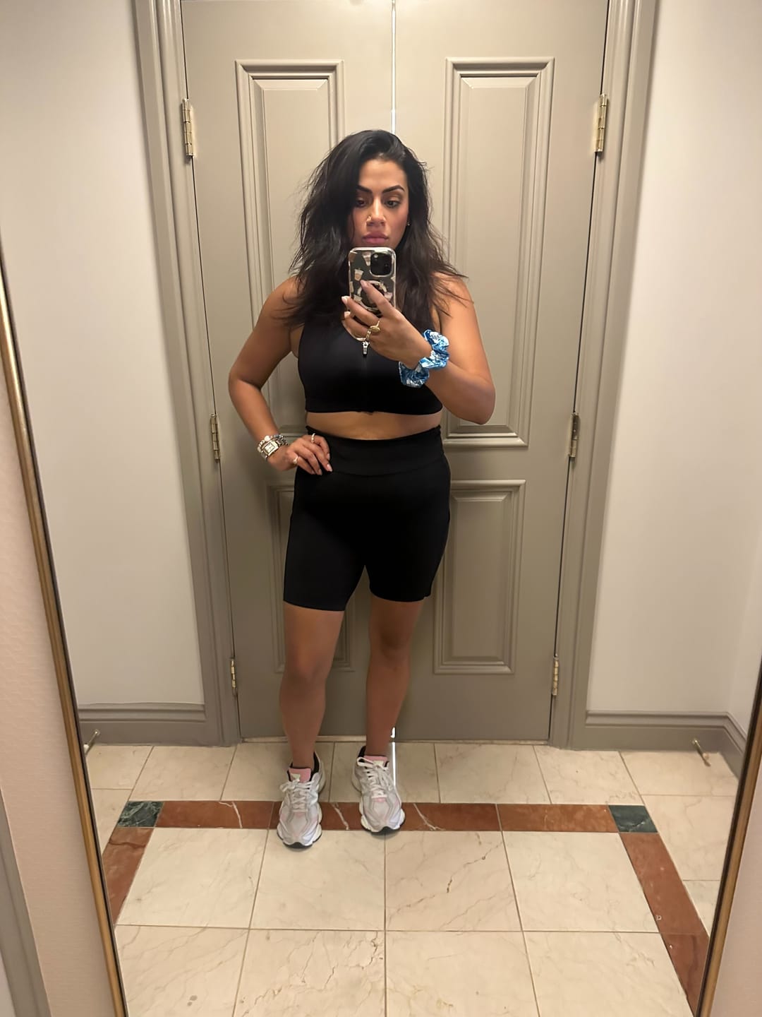 Customer photo review of AlignMe Zipper Posture Sports Bra For Women