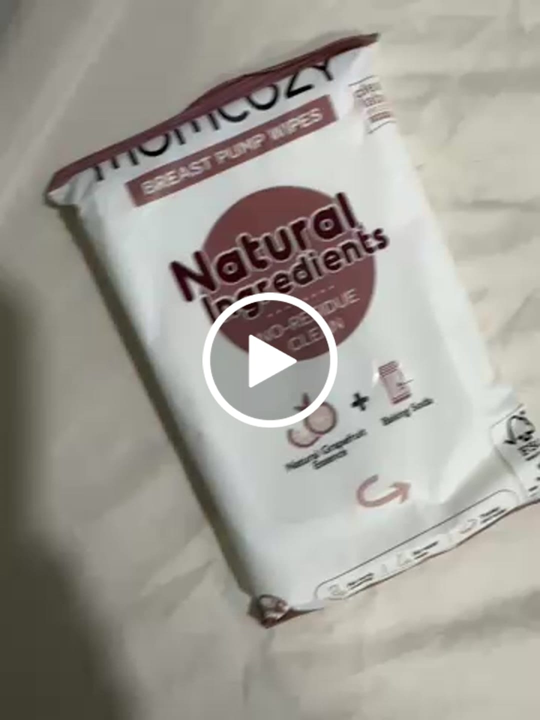 Customer video review of Momcozy Natural Breast Pump Cleaning Wipes - 30 Count