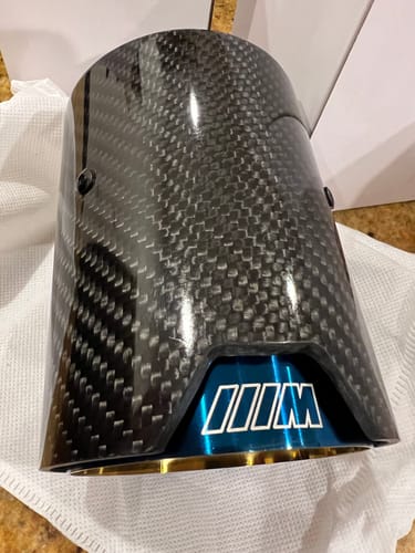 Customer photo review of BMW M PERFORMANCE STYLE CARBON FIBRE EXHAUST TIPS