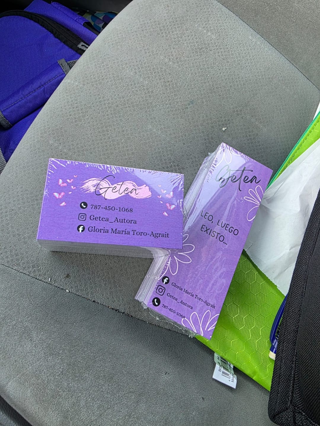 Customer photo review of Tarjetas de Presentación Full Color (Cartón / 1 Lado)