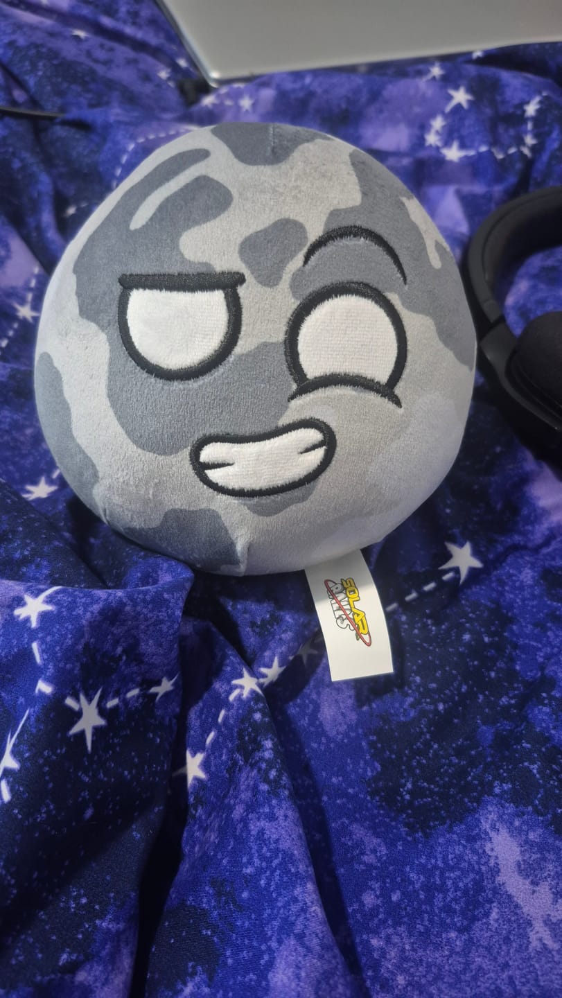 Customer photo review of The SolarBalls Moon Plush