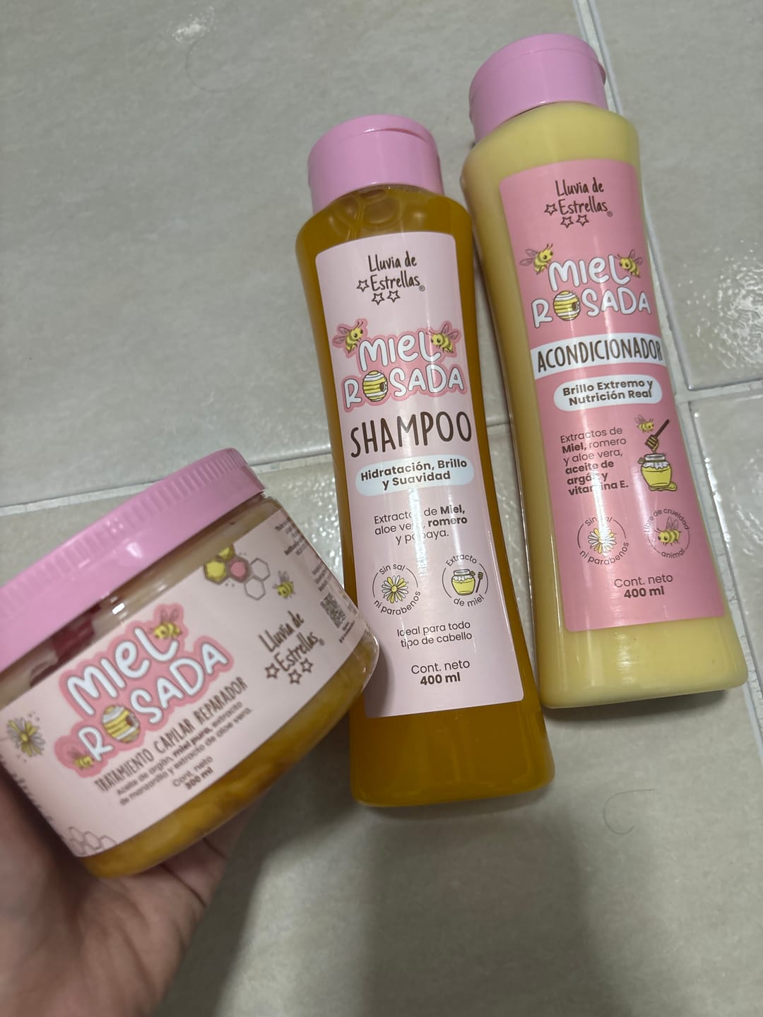 Customer photo review of LINEA MIEL ROSADA