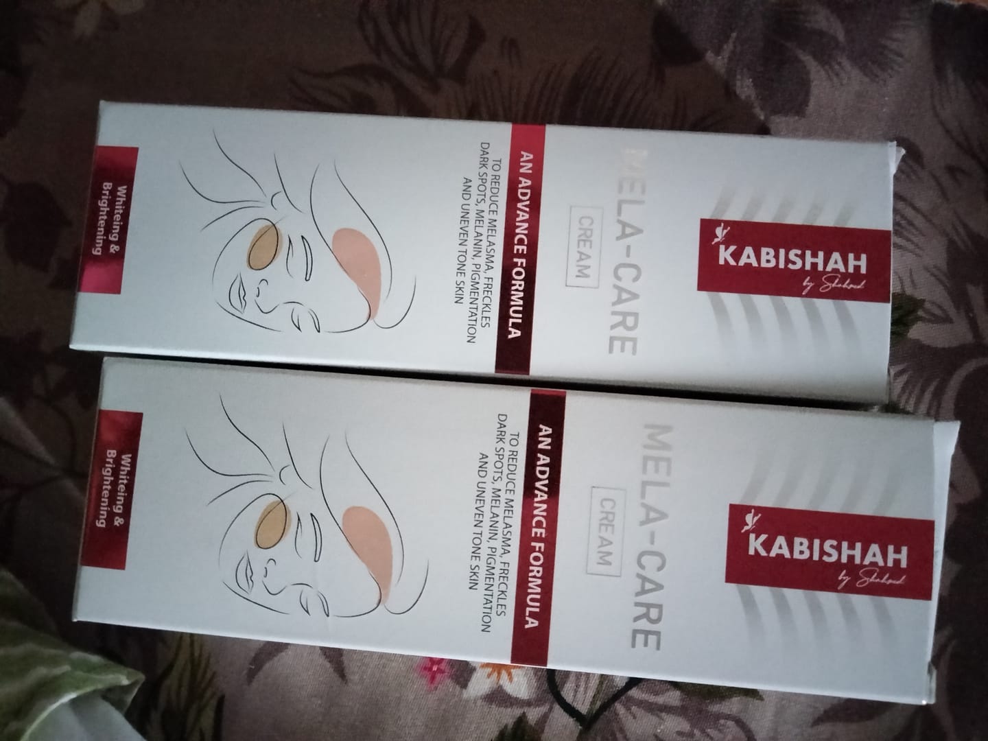 Customer photo review of Mela Care Advanced Brightening Cream