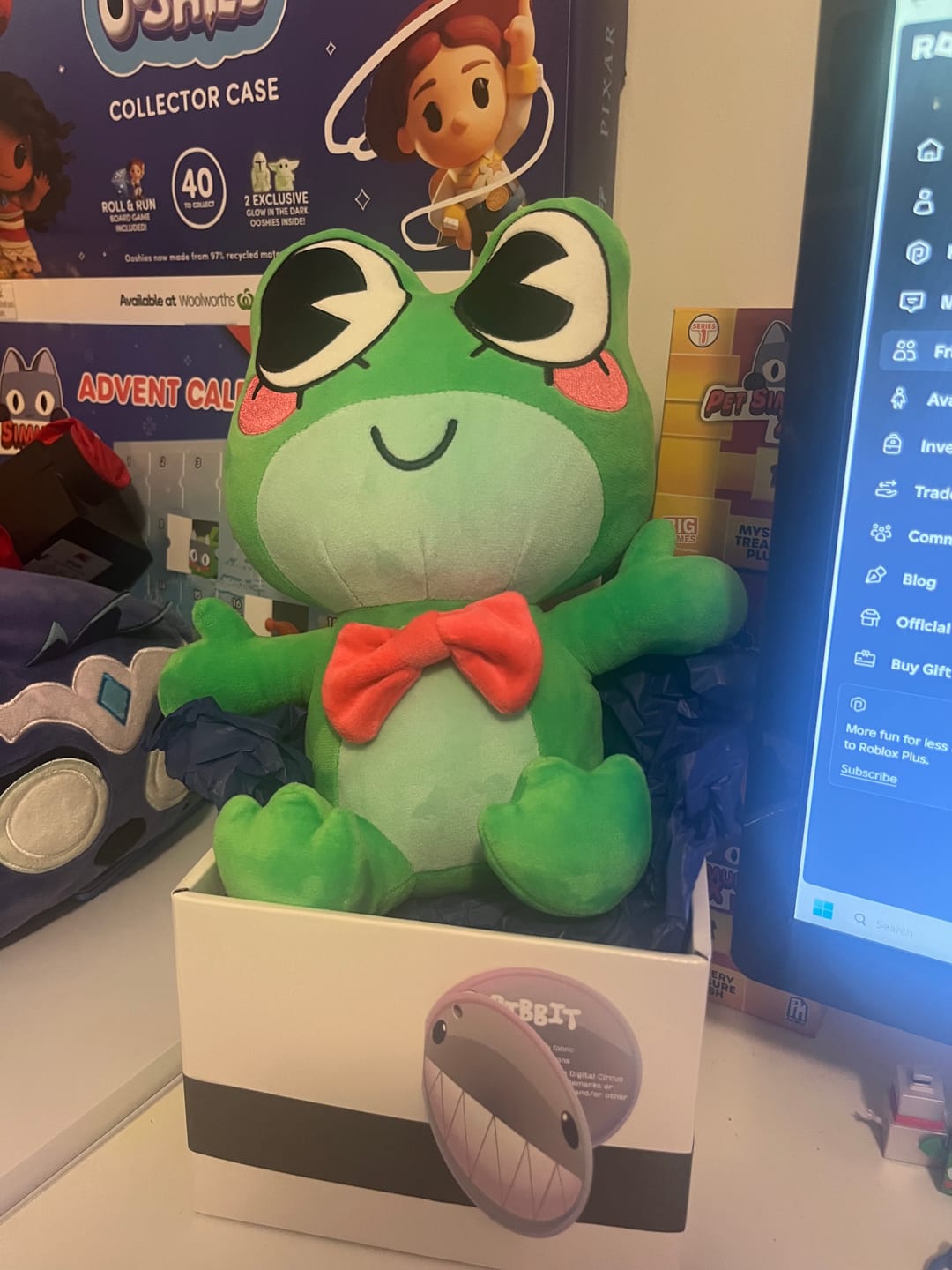 Customer photo review of Ribbit Plush