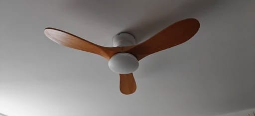 Customer photo review of Solid Wood Blade Ceiling Fan Light With Integrated LED and DC Motor