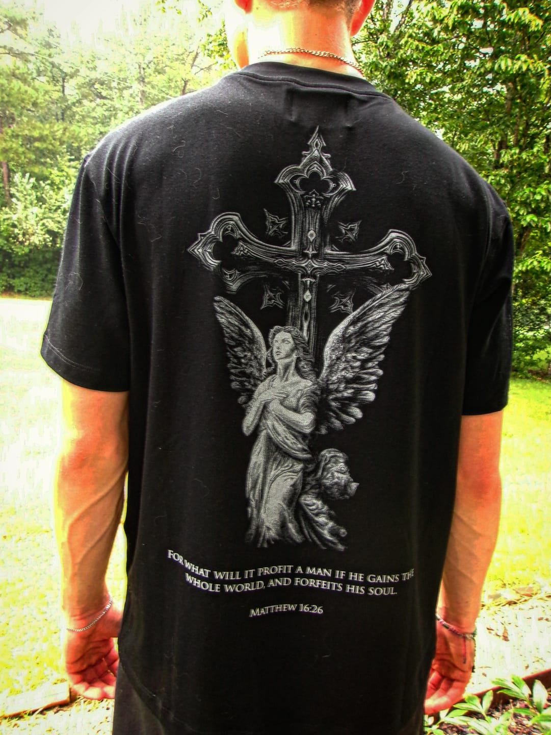 Customer photo review of Divine Angel Premium Oversized Tee