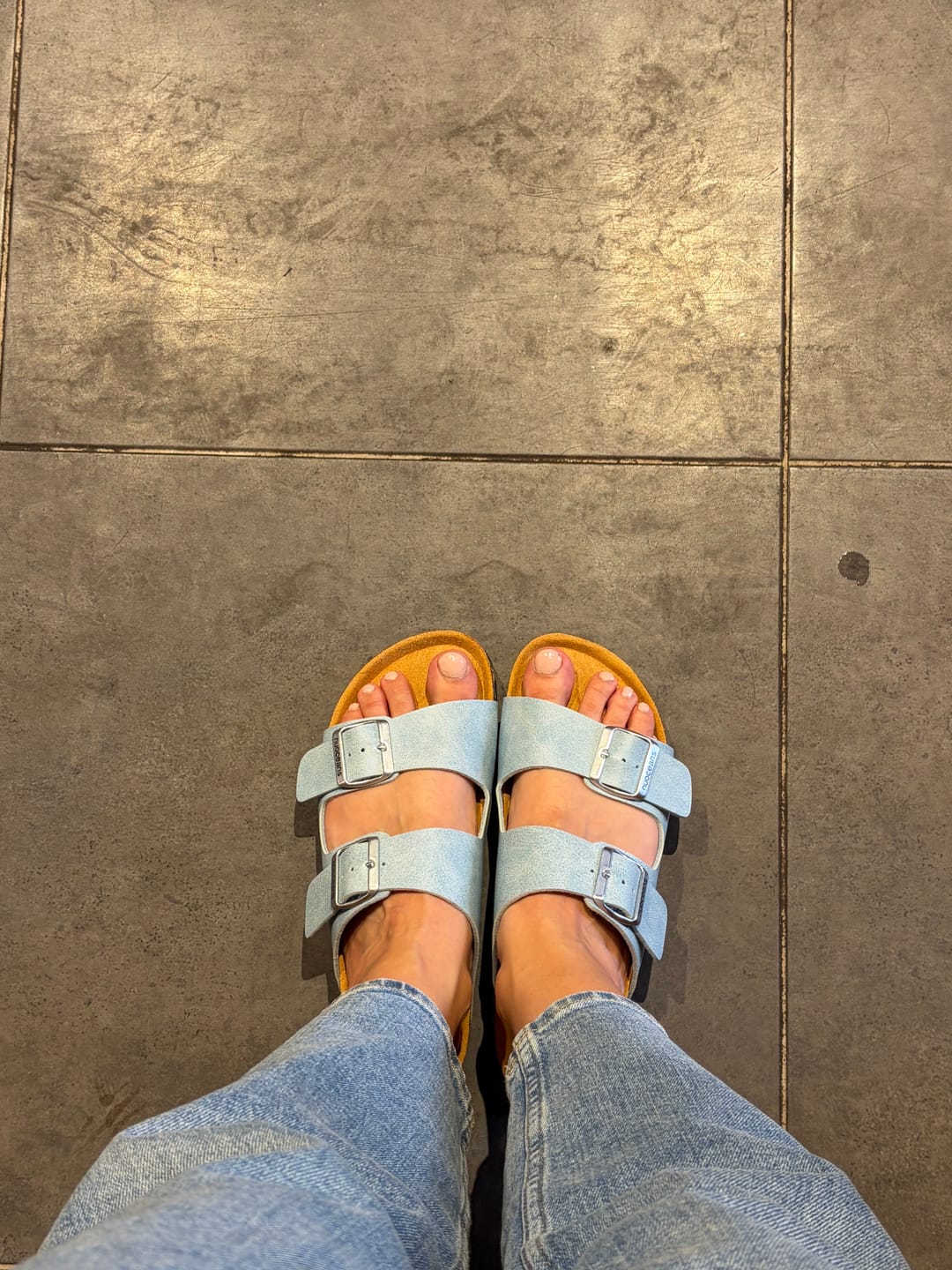 Customer photo review of SKYE | Sandal Light Blue