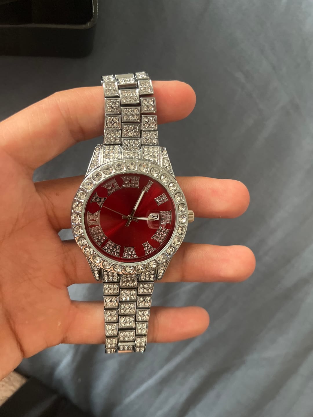 Customer photo review of Orologio PRESIDENTIAL - Rosso e Silver