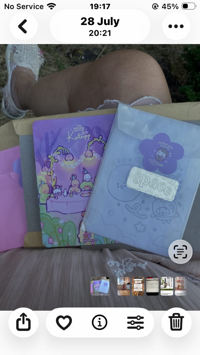Customer photo review of Pocket Planets I Need Space A6 Colouring Postcard | Luna & Sprinkle Cute Space Colour In Card