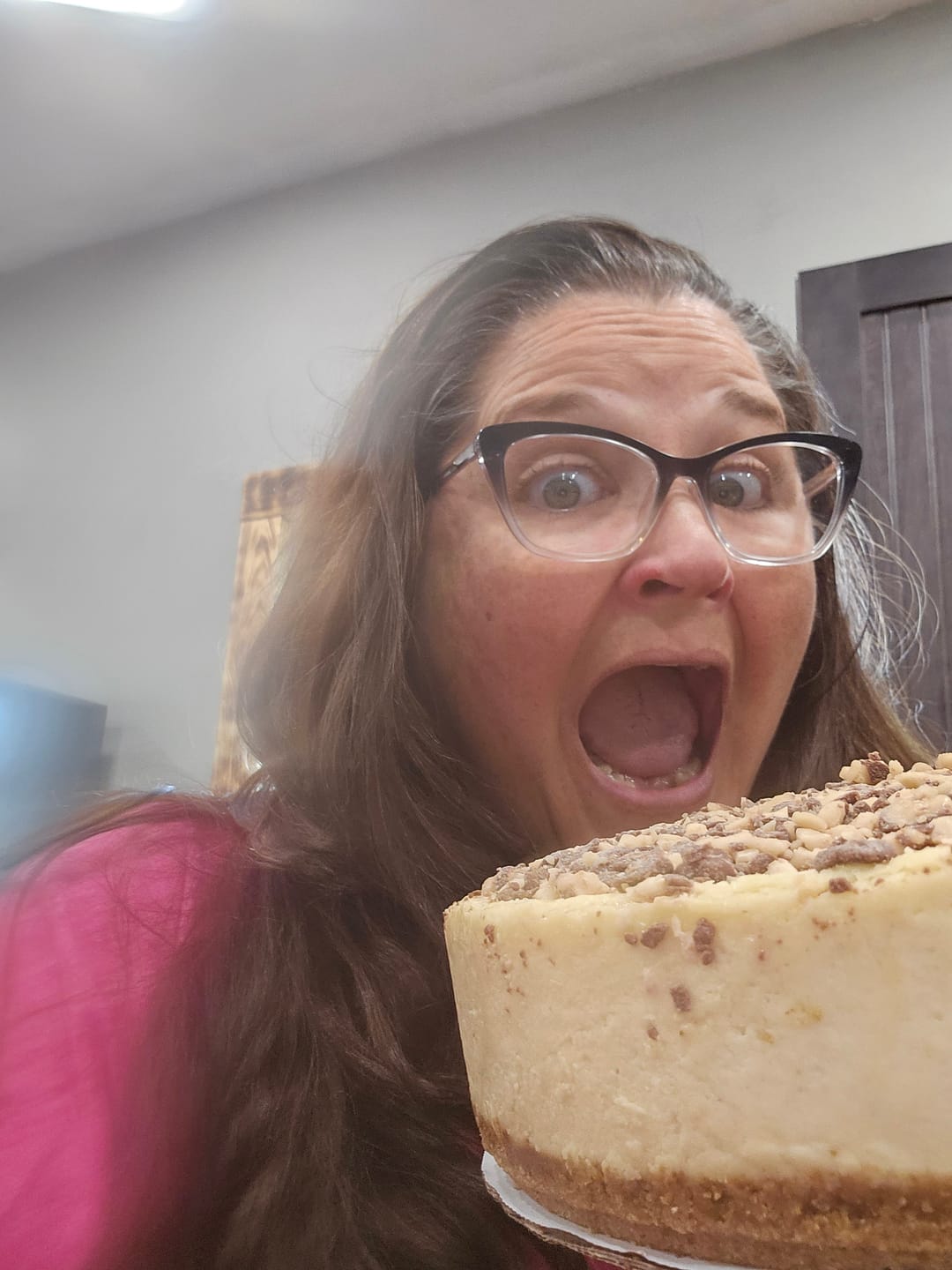 Customer photo review of Salted Caramel Cheesecake
