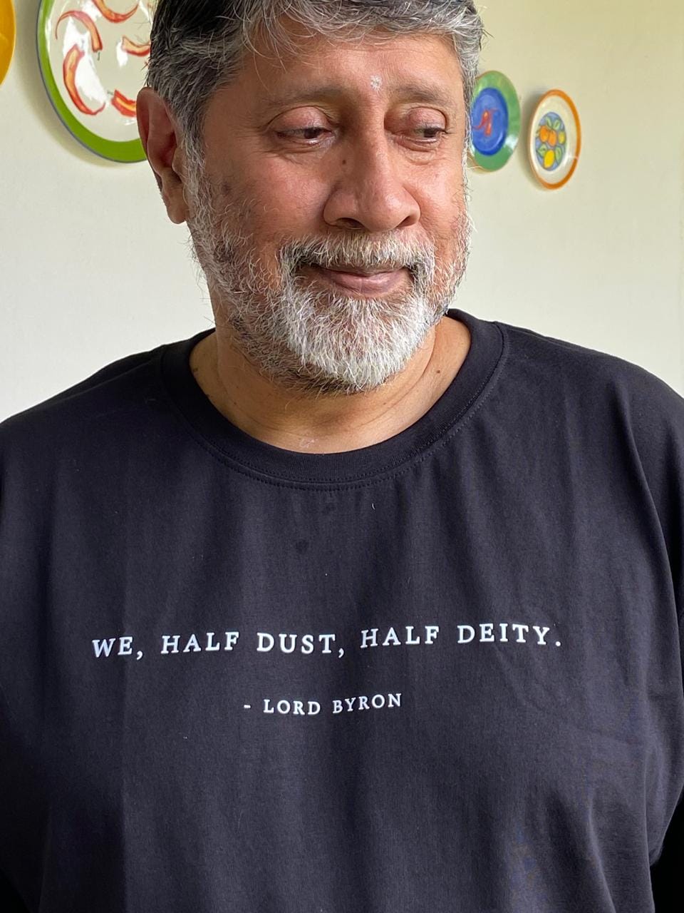 Customer photo review of Half Dust, Half Deity: Literature Tee