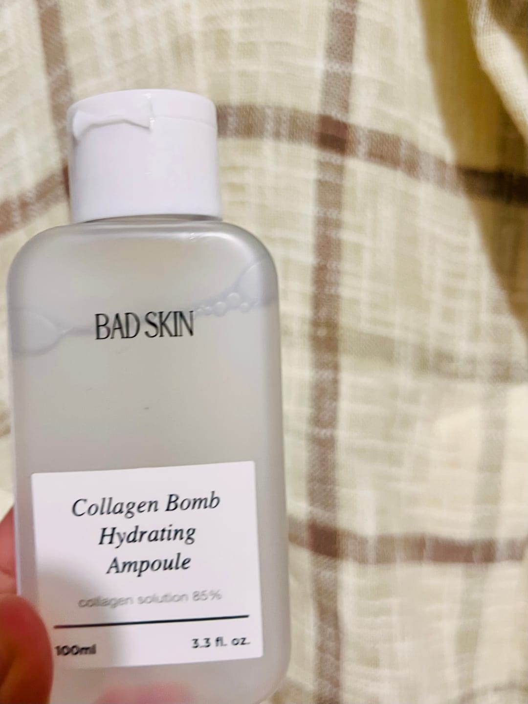Customer photo review of Bad Skin™ Korean Collagen Bomb Hydrating Ampoule