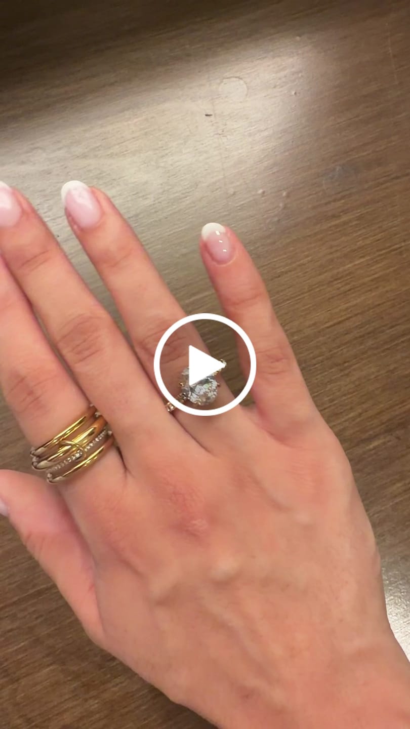 Customer video review of Shuhur Oval Solitaire Ring