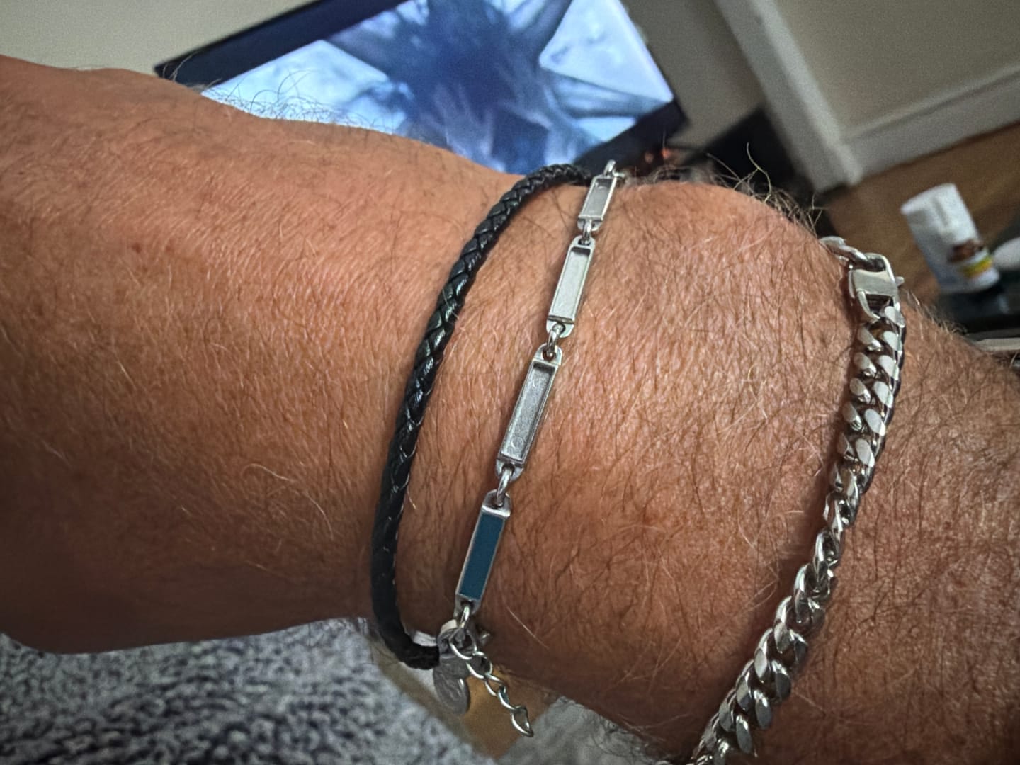 Customer photo review of Flush Bracelet - Blue