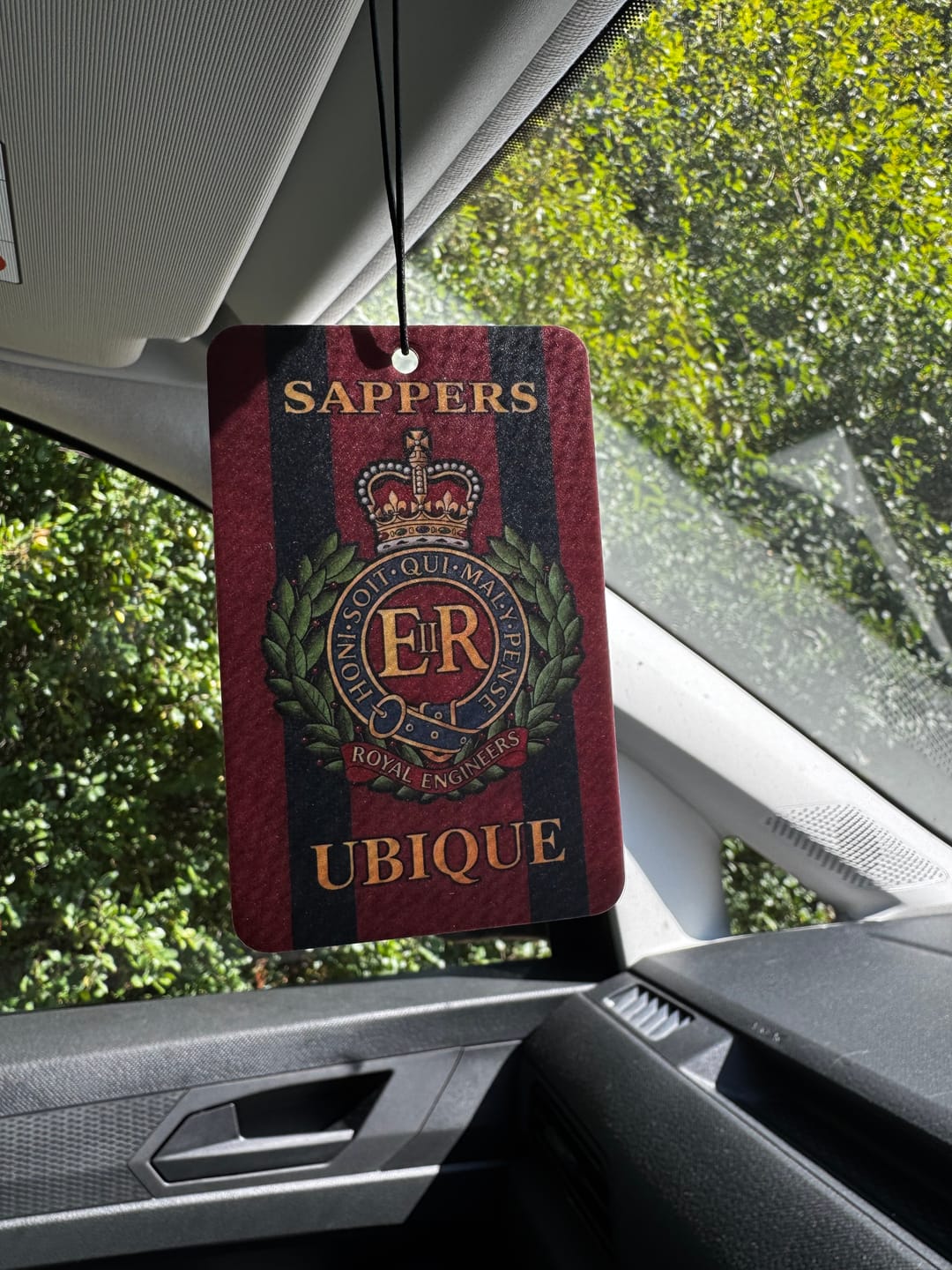Customer photo review of Royal Engineers Air Freshener – 2 for £5