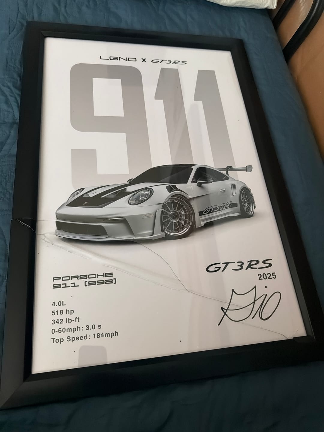 Customer photo review of GT3RS 911 Spec Collector’s Print