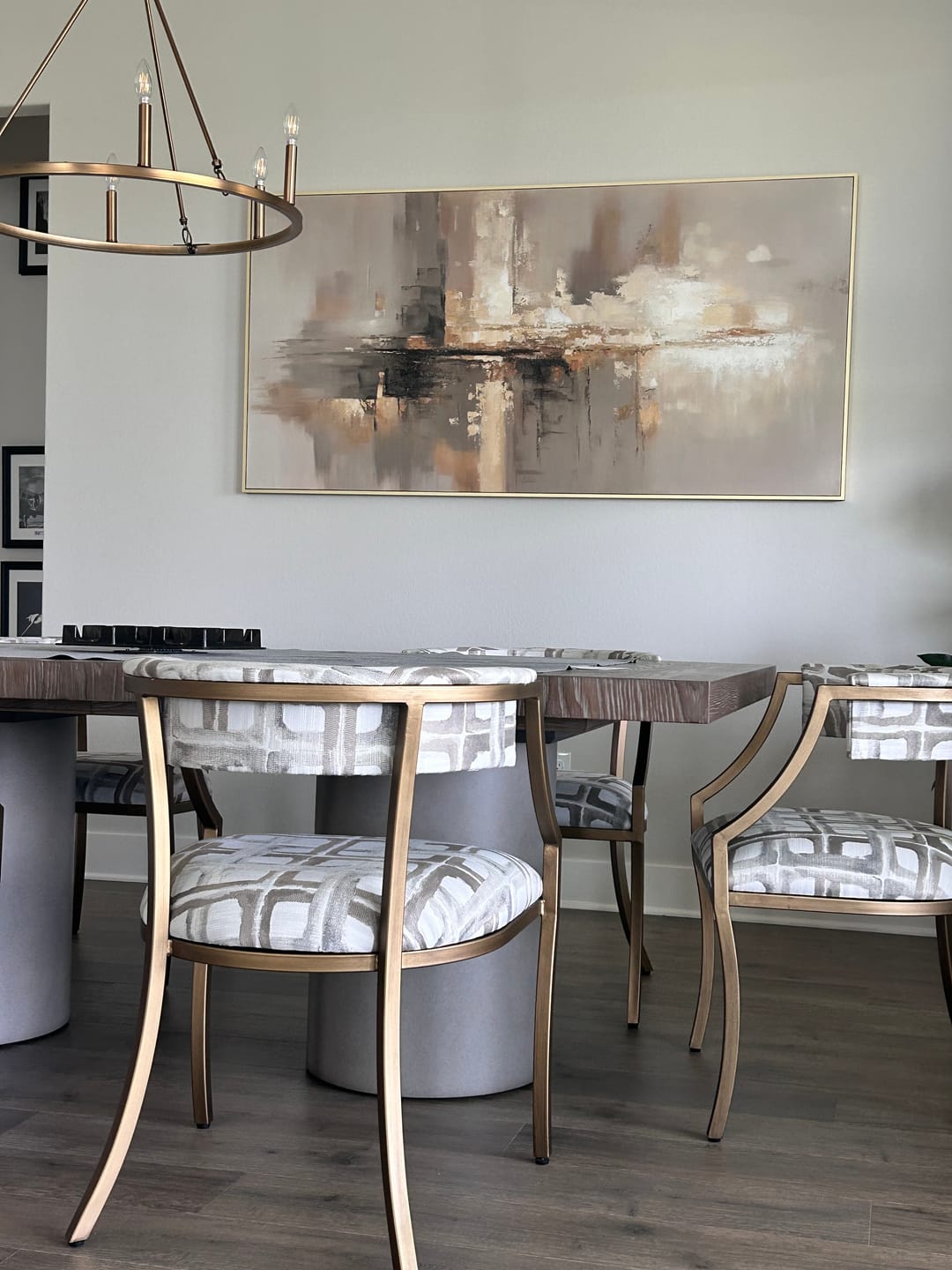 Customer photo review of Abstract Canvas Wall Art #AP264