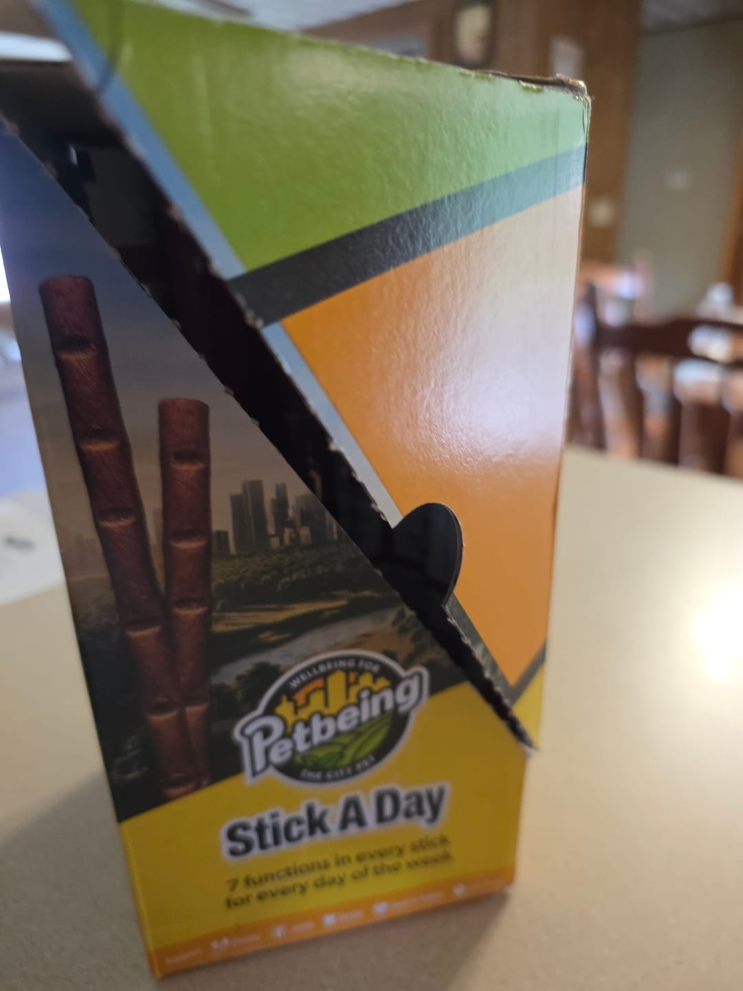 Customer photo review of Stick a Day Dogs | Chicken Flavor | Specially Formulated 7-in-1 Functions Daily Real Meat Snacks for Dogs | Healthy Tasty Treat & Pet Vitamins & Supplements Combination (Pack of 28 Sticks)