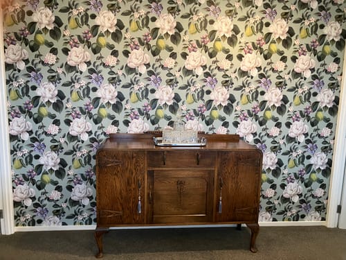 Customer photo review of Pendula Wallpaper - Aqua