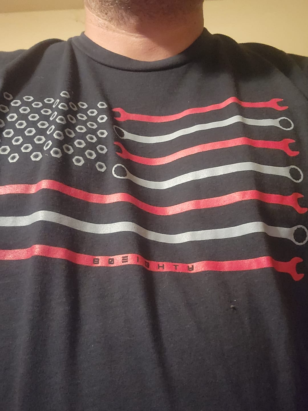 Customer photo review of 80Eighty® Wrench Flag Shirt