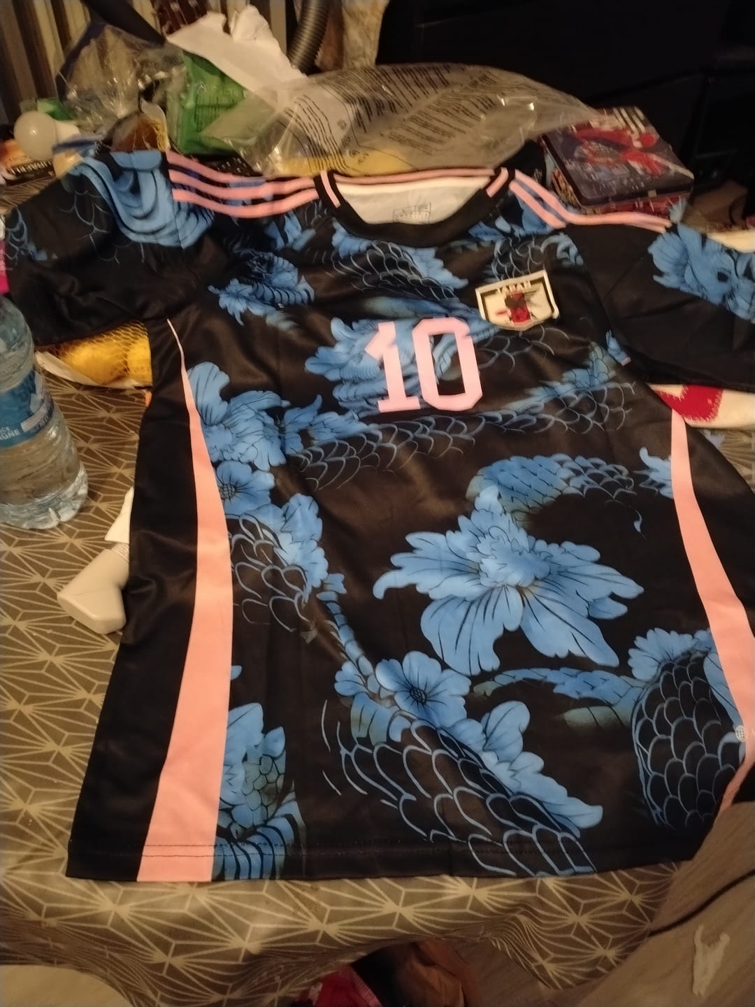 Customer photo review of Maillot Japon 2024 - Black & Blue Dragon Édition