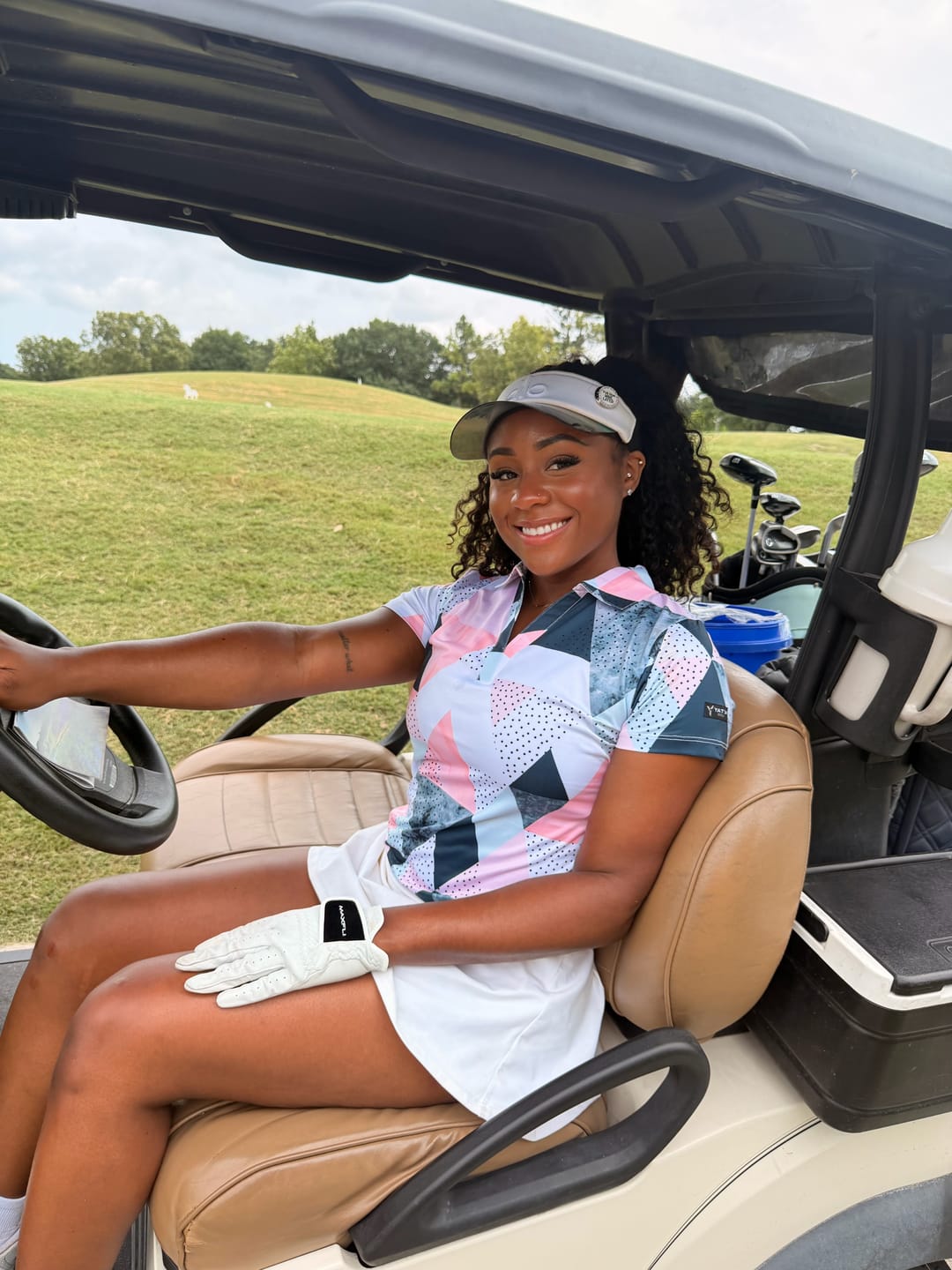 Customer photo review of Birdie Dropper Women's Golf Polo
