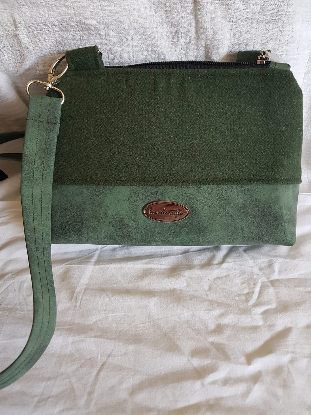 Customer photo review of Plain Wool Blend Fabric