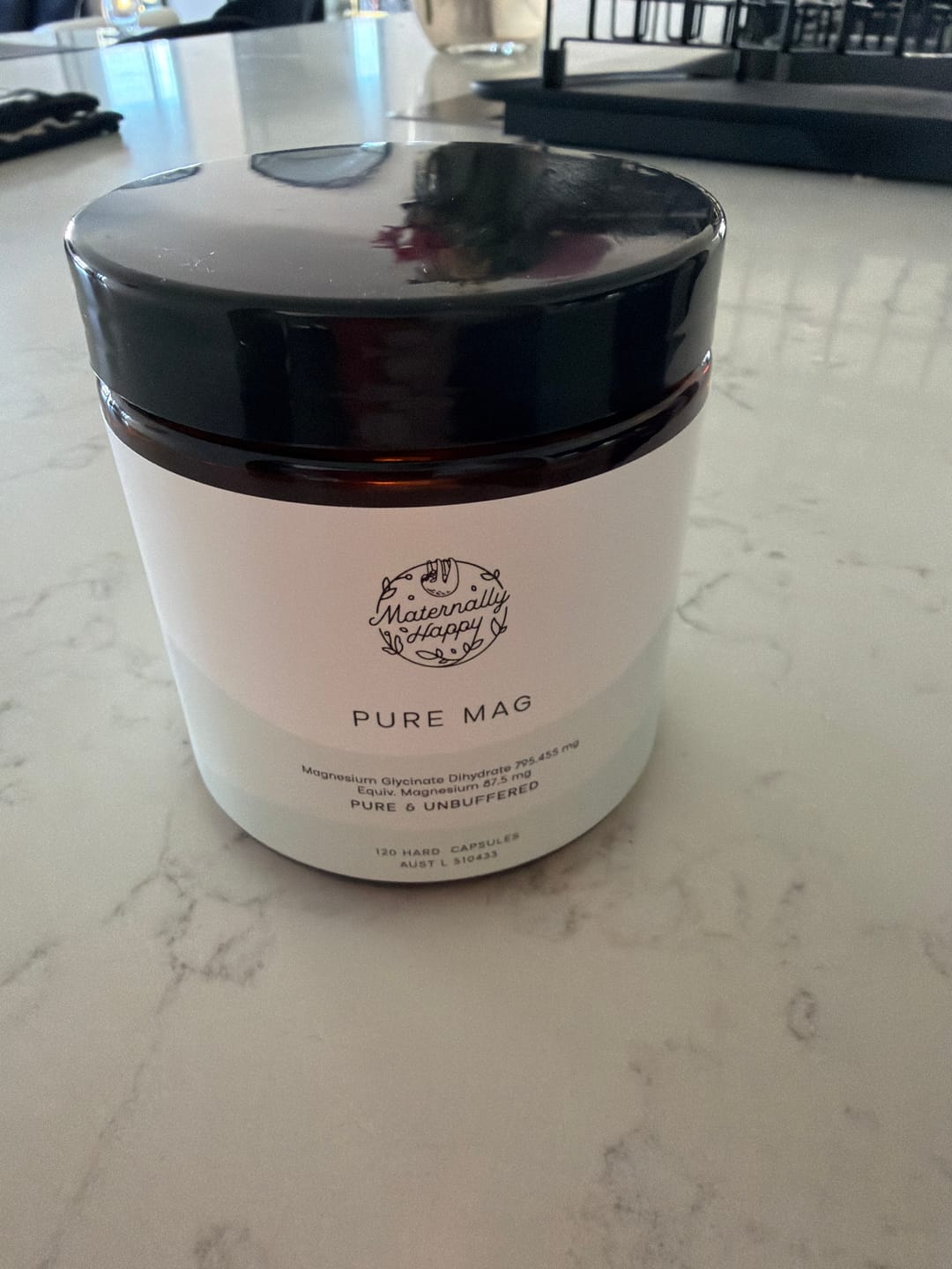 Customer photo review of Pure Mag | Unbuffered Magnesium Glycinate
