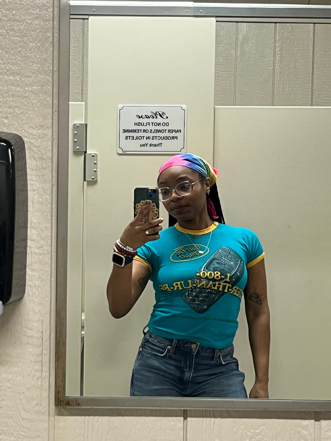 Customer photo review of FLYER THAN YOUR BF RINGER TEE