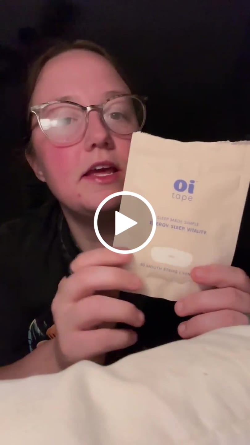 Customer video review of oi tape™ Mouth Tape