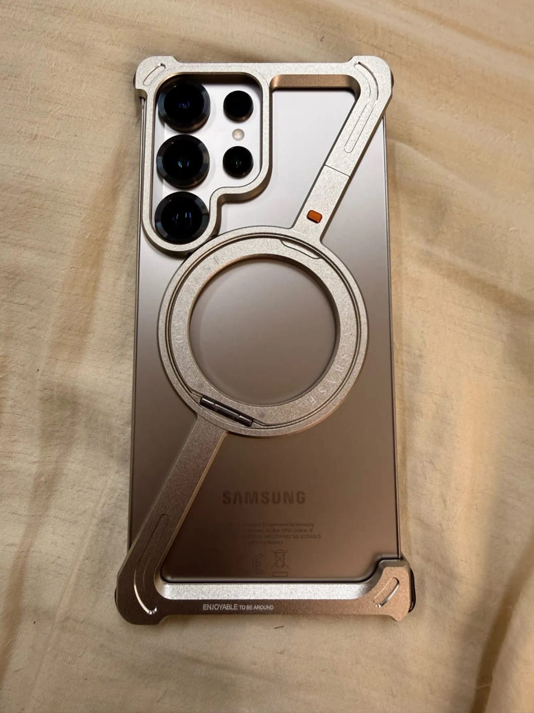 Customer photo review of Titanium Frameless Case for Z Fold & Ultra Series