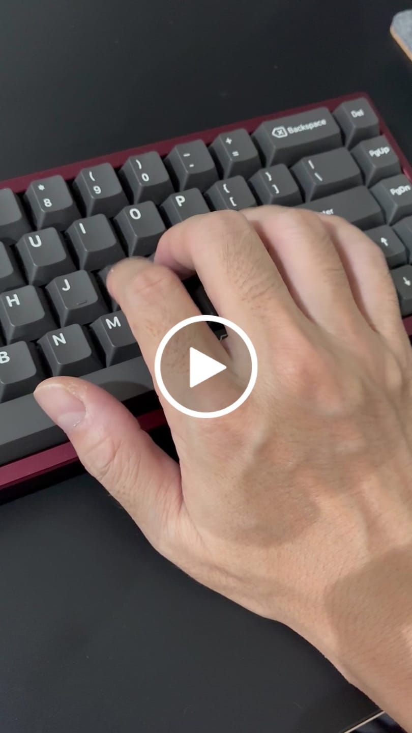 Customer video review of WINGTREE Golden Apple V2 Tactile Switch Factory Lubed (10PCS)