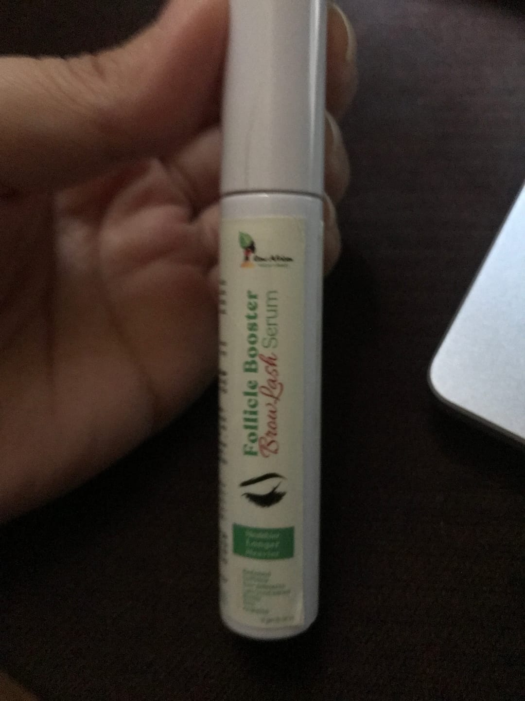 Customer photo review of Follicle Booster Browlash Serum