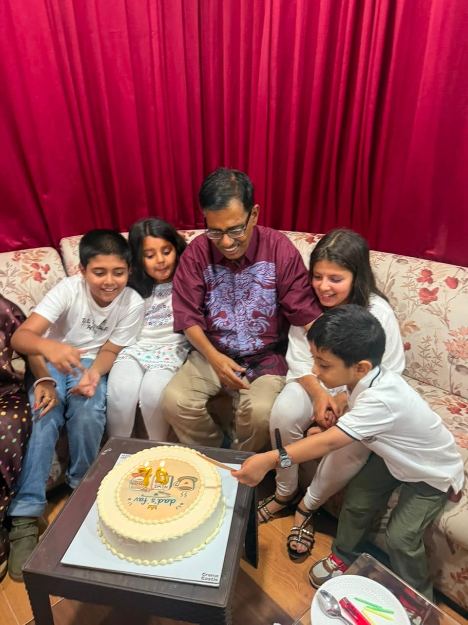 Customer photo review of Dad's Fav Father's Day Photo Cake