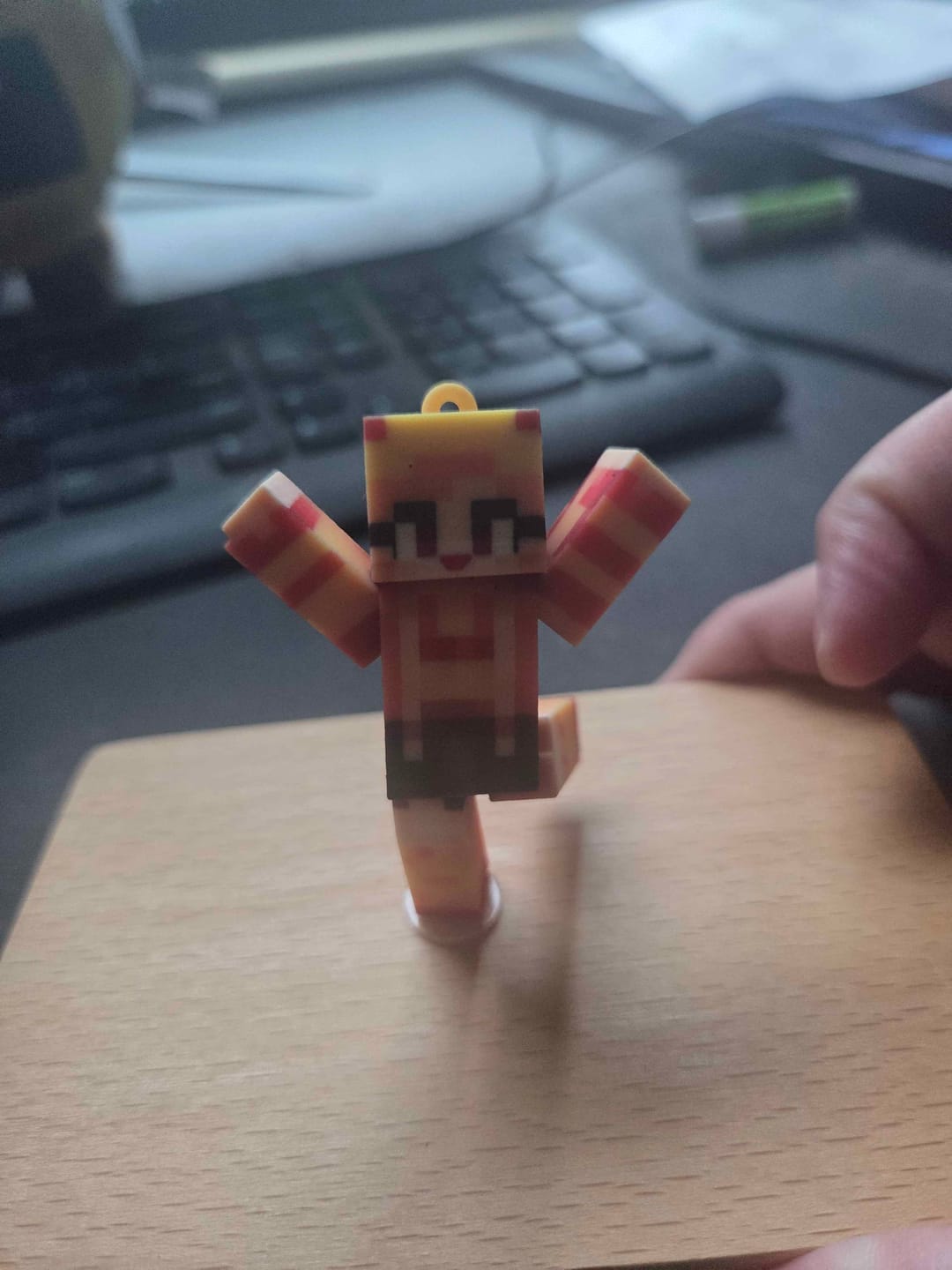 Customer photo review of Custom Figure Keychain From Photo - Personalized Mini-Me