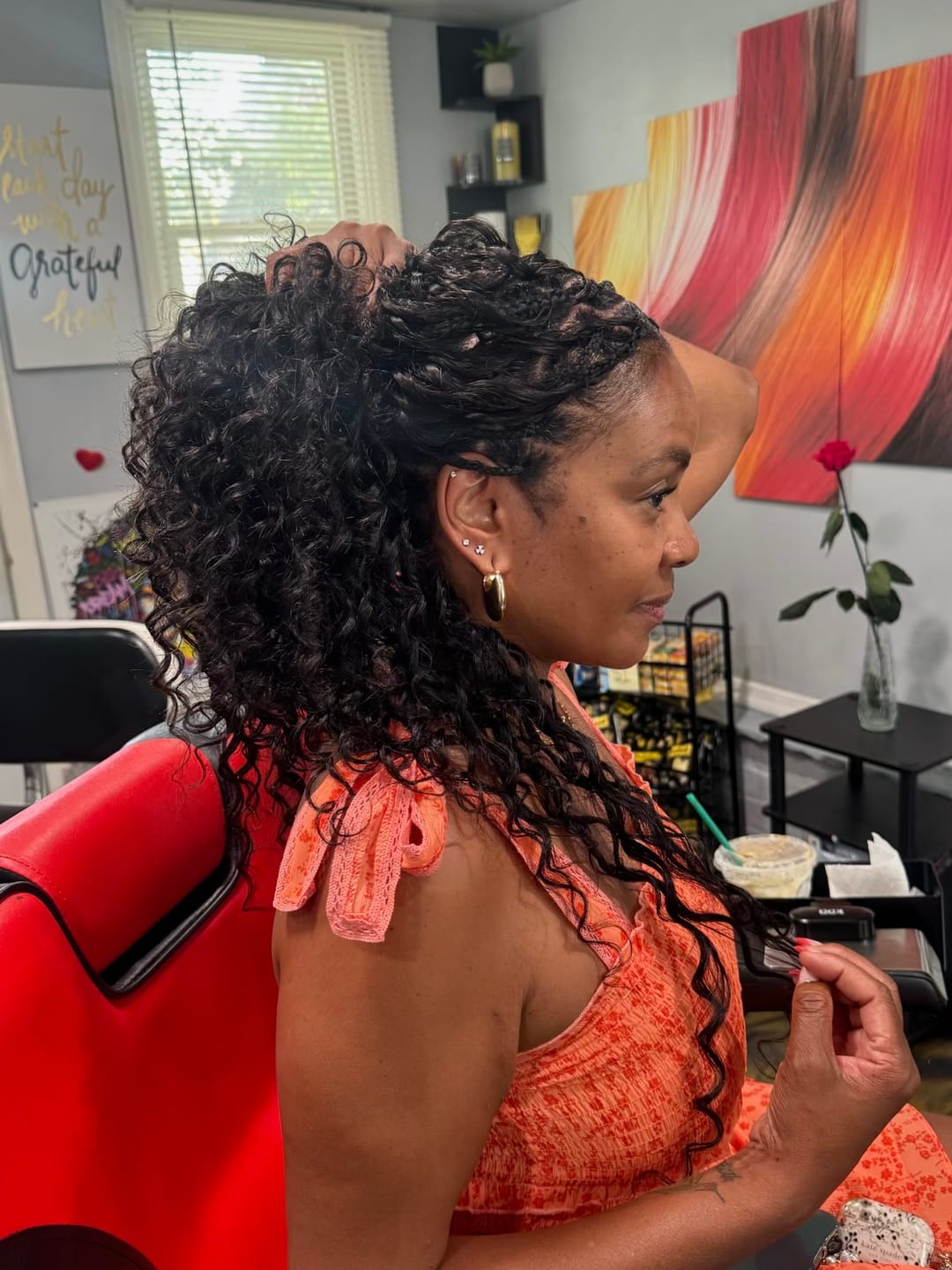 Customer photo review of Ywigs Loose Deep Wave Human Crochet Hair for Miracle Knots