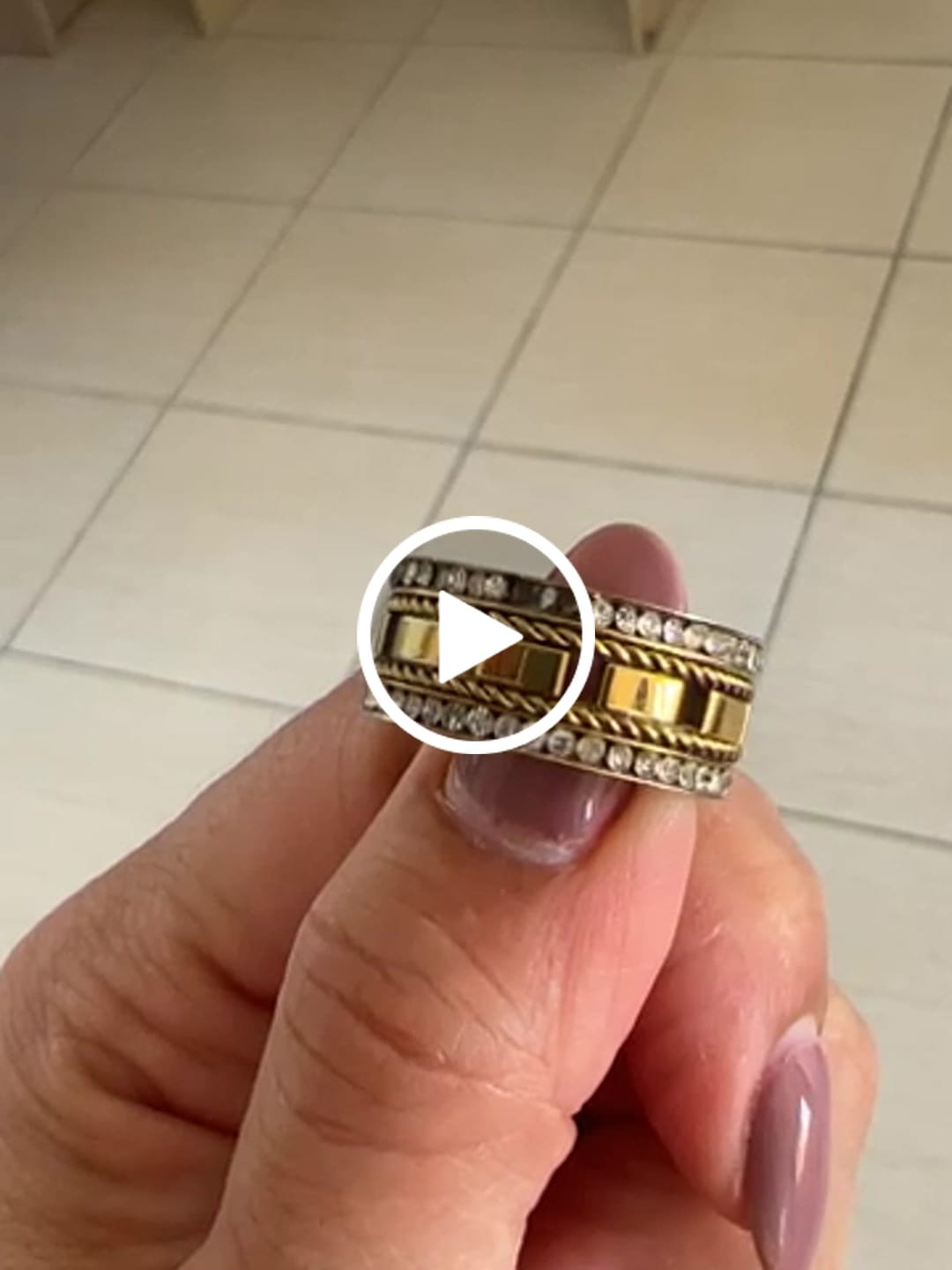 Customer video review of Anel Impulse Banhado em Ouro 18K