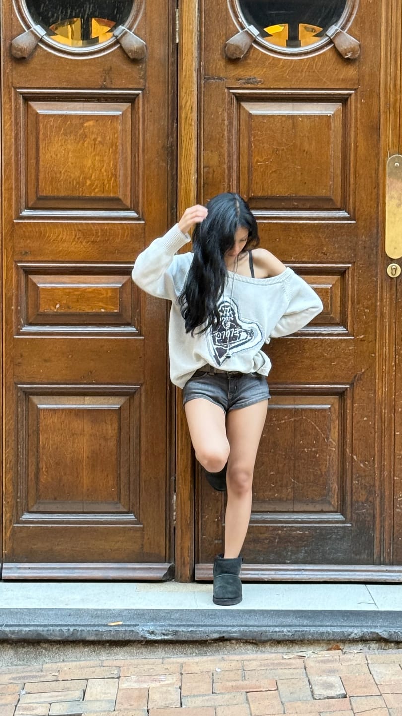 Customer photo review of 707 FLAME KNIT SWEATER