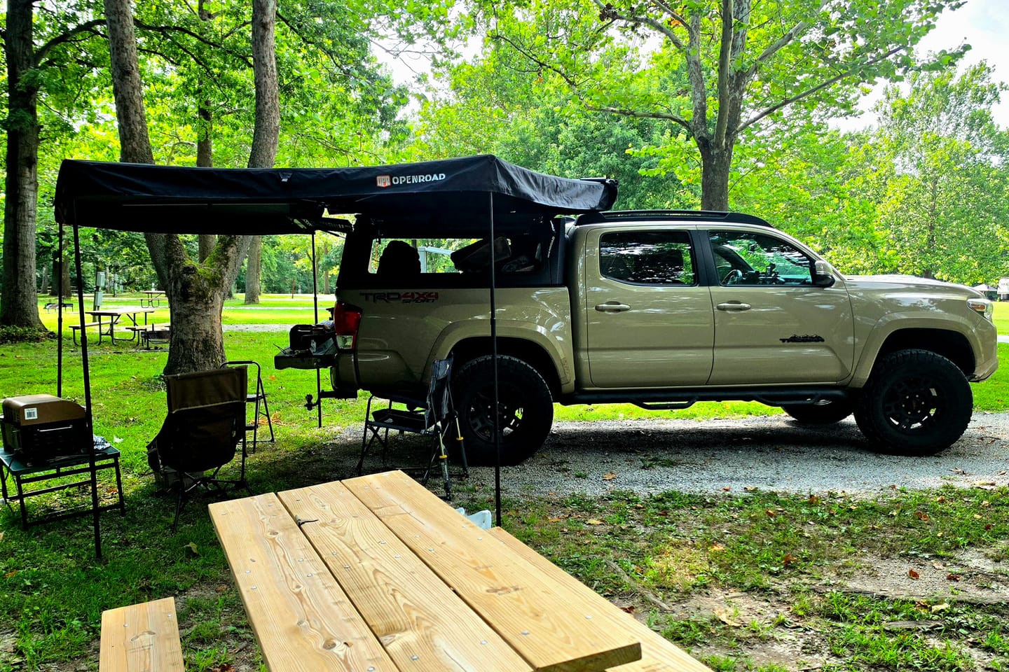 Customer photo review of OPENROAD  270 Free Standing Awning for Camping-Adventure Series