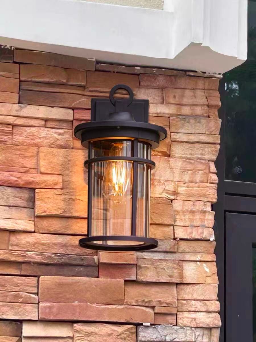 Customer photo review of WOMO Cylinder Outdoor Wall Lantern-WM9155