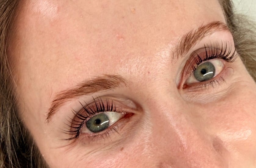 Customer photo review of Pure Care Lash & Brow Lift Pack