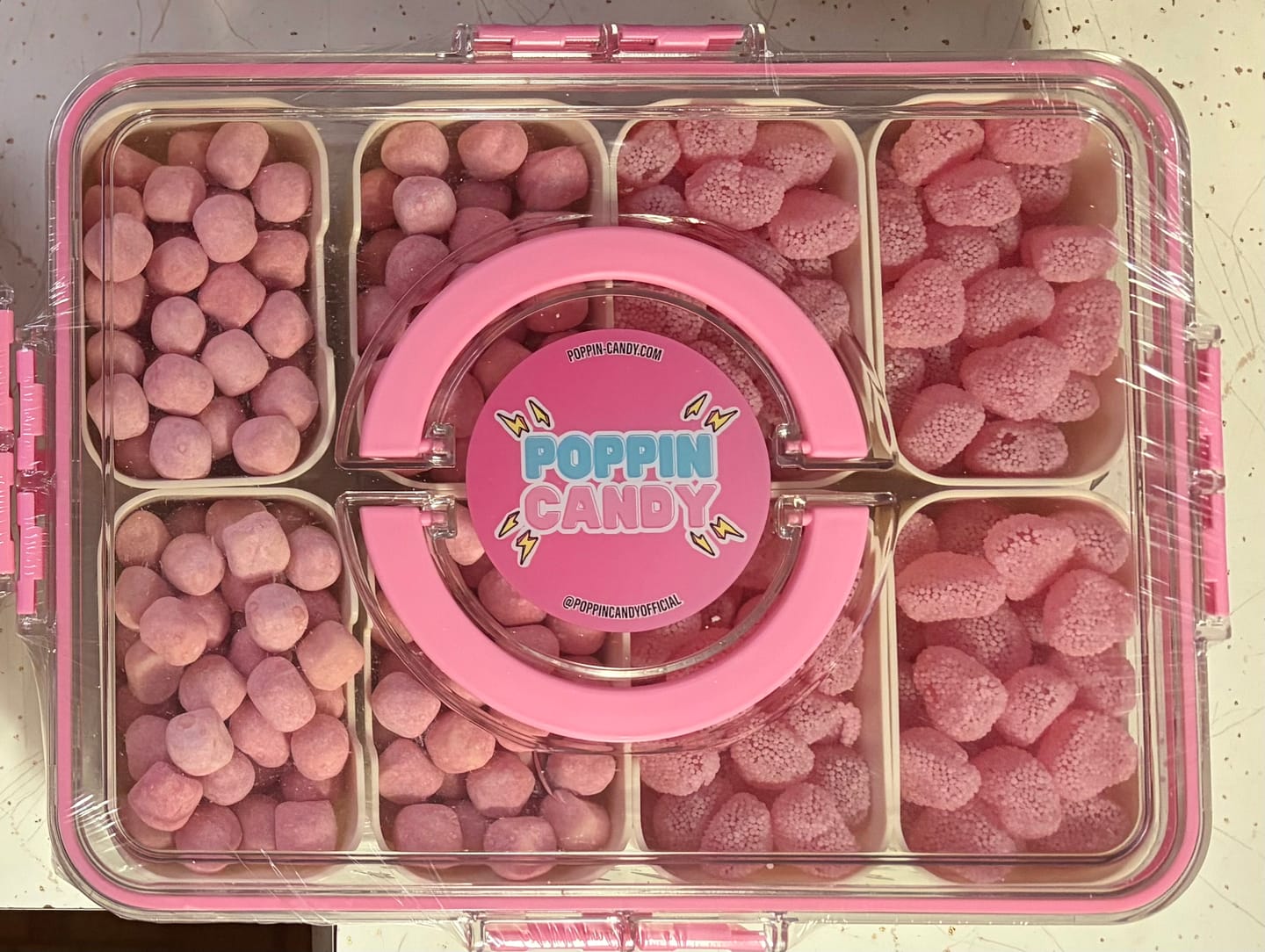 Customer photo review of Poppin Candy Custom Snackle Box