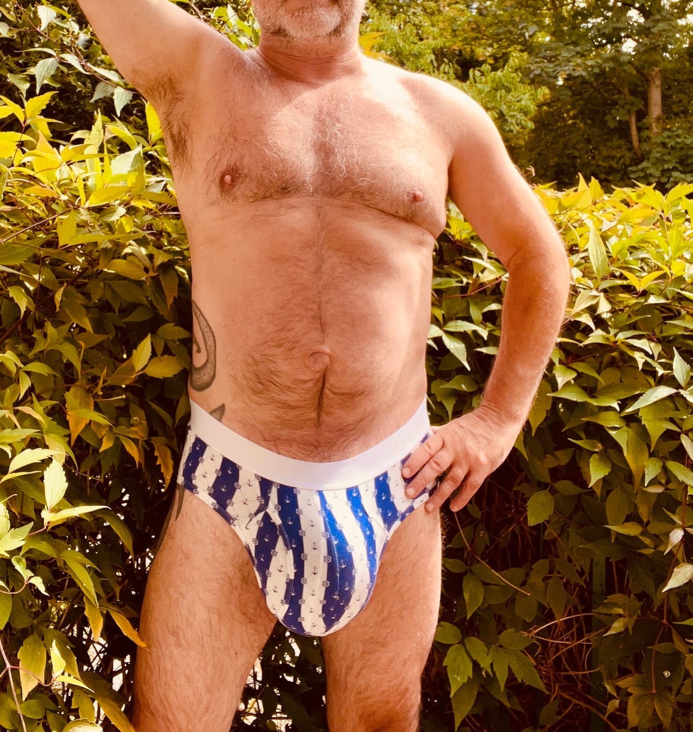 Customer photo review of 【Pre-Order】Zero-G™ MicroModal Brief (Side Fly) - Coastal Joy | Harbor Stripe