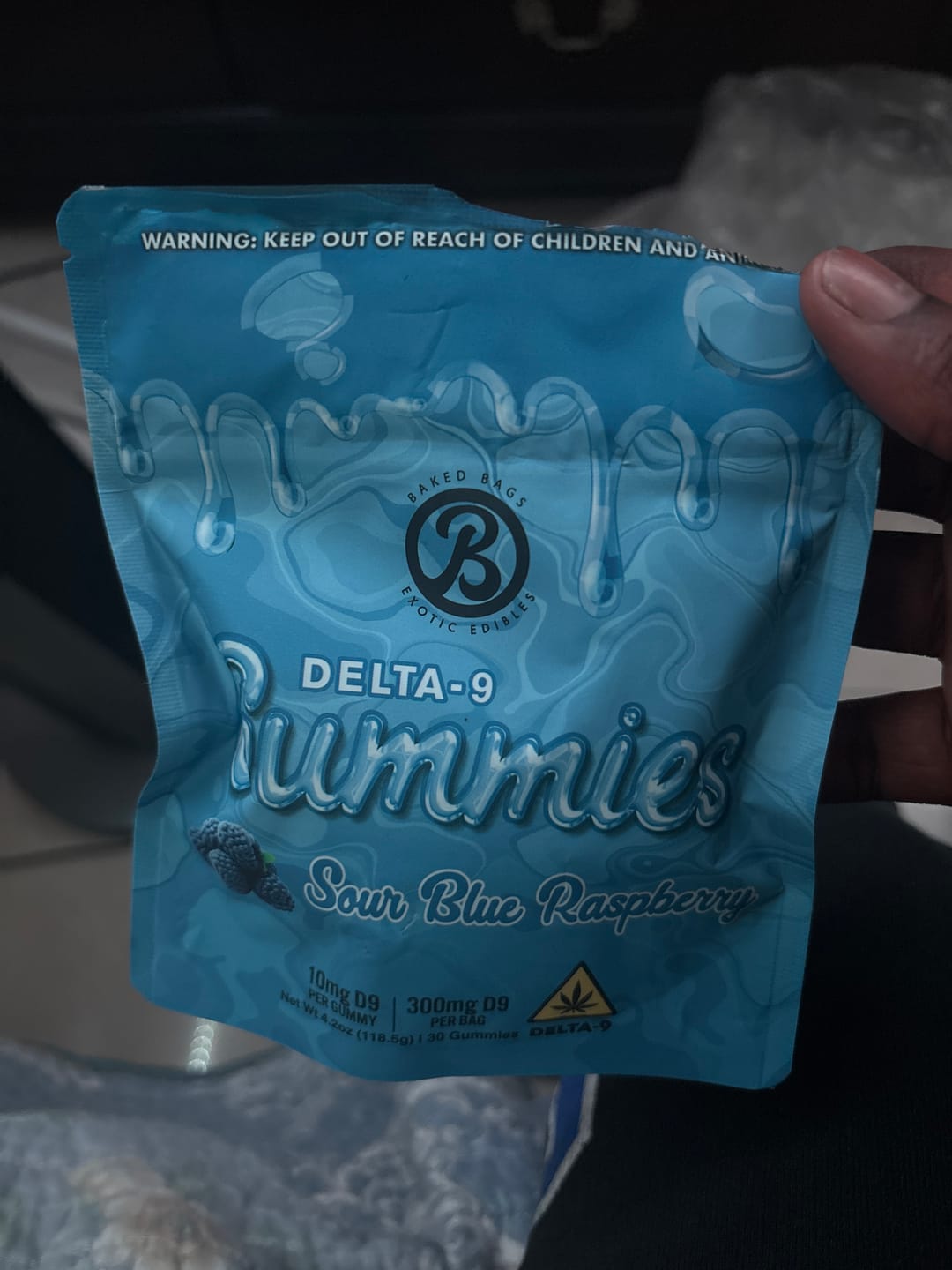 Customer photo review of GUMMIES - SOUR BLUE RASPBERRY