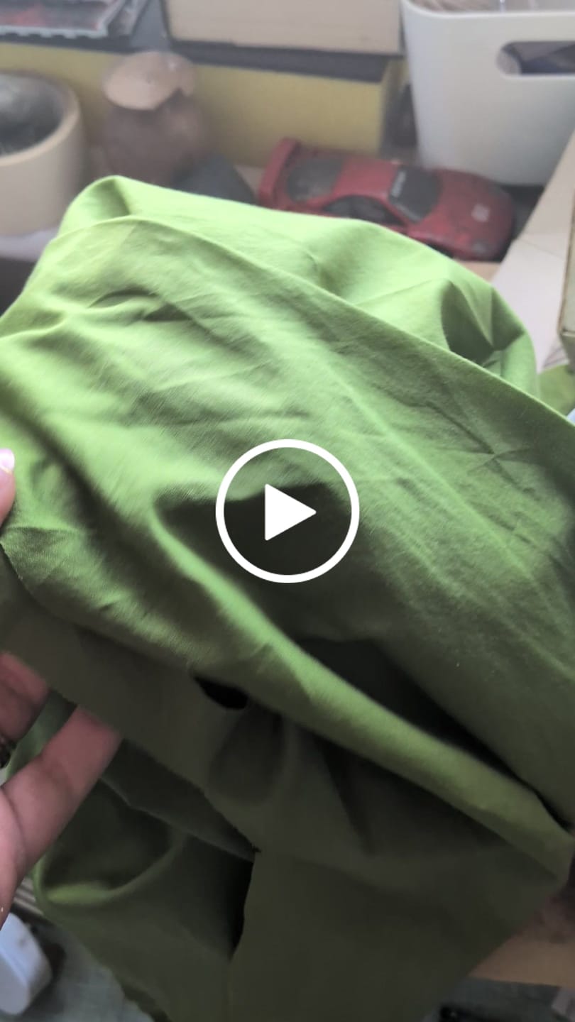 Customer video review of Plain 100% Cotton Lawn Fabric