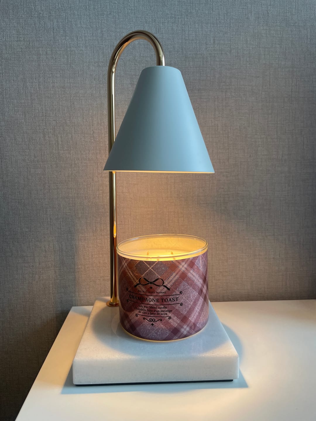 Customer photo review of PREVENTA - Lámpara Calentadora de Velas Blanca